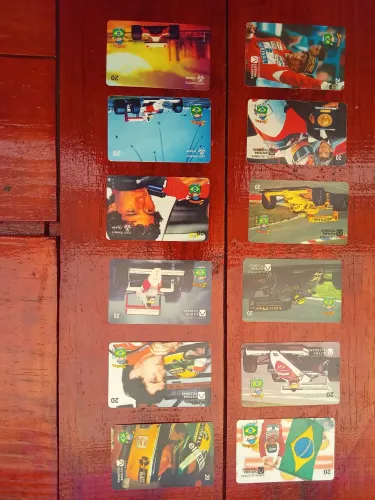 Ayrton Senna Coleção Cartão Telefonico 12 Cartões
