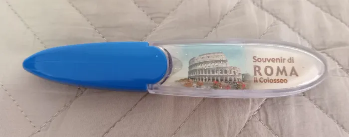 Caneta Antiga Souvenir de Roma Itália 