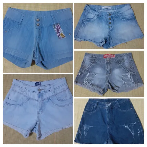 Kit de 20 shorts jeans