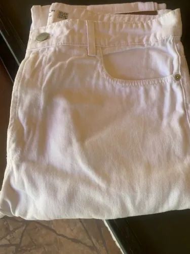 Calça Jeans Branca - Tamanho 46