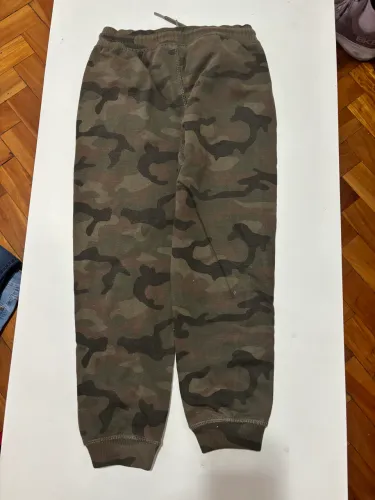 Calça  infantil camuflada - 8 anos