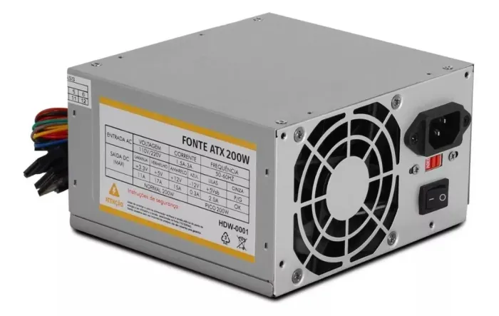 Fonte de alimentação para PC Knup KP-517 200W prata 110V/220V