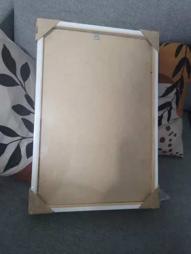 Quadro Decorativo Branco - ainda no plástico