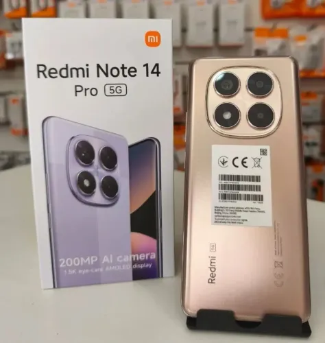 Redmi Note 14 Pro 5G 256GB / 8GB RAM - Câmera 200MP, Tela AMOLED 120Hz, Novo Lacrado