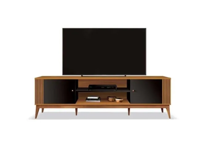 Rack Legacy 2.0 75? - Cedro/Preto l54