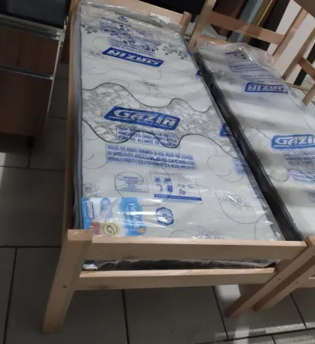 Colchão de solteiro Gazin + Cama de solteiro NOVOS 