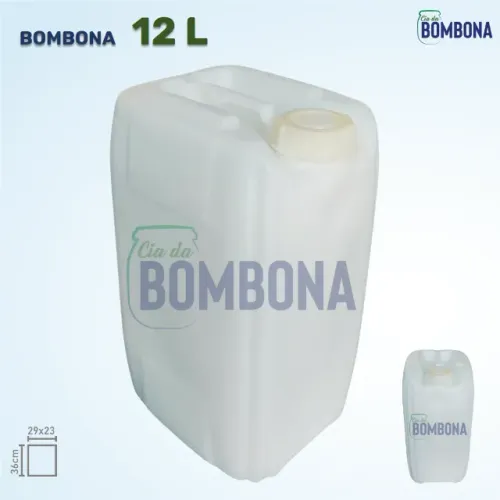Bombona 12 Litros Homologada - Tampa Fixa (Galão/Tonel/Tambor)