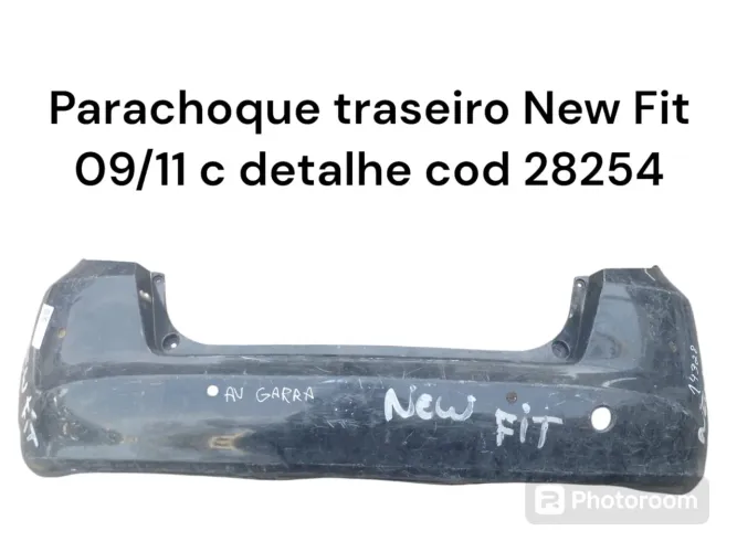 Parachoque Traseiro New Fit 09/11