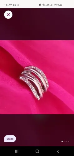 Anel com strass
