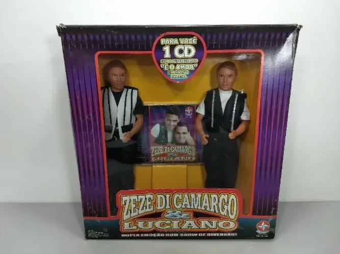Bonecos Zezé Di Camargo & Luciano Raro Estrela Sertanejo (Usado)