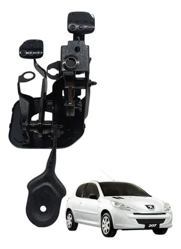 Pedaleira Pedal Freio Embreagem Peugeot 207 2007 Detalhe