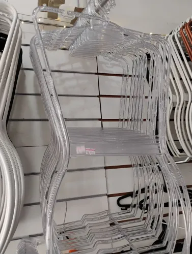 Cabide silhueta acrílico cristal nova (loja) unidade