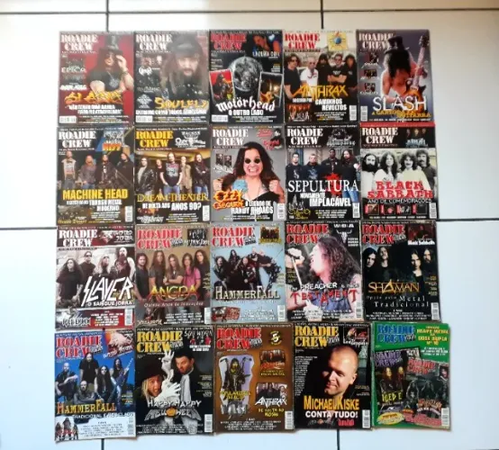 Revistas ROADIE CREW + (ROCK BRIGADE e PLANET METAL de Brinde)