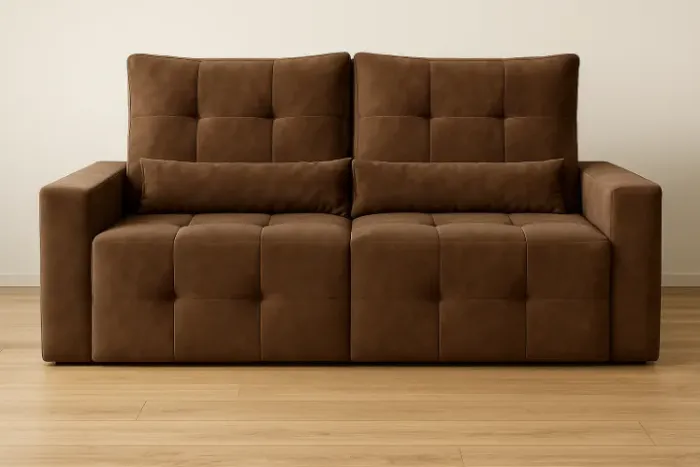 Sofá Retrátil e Reclinável Lisboa Marrom (PAGAMENTO SOMENTE NA ENTREGA)