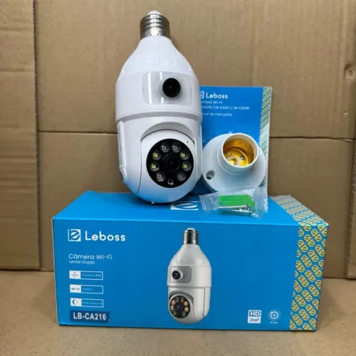 Câmera Wi-Fi Lâmpada Leboss LB-CA216 - Segurança e Praticidade