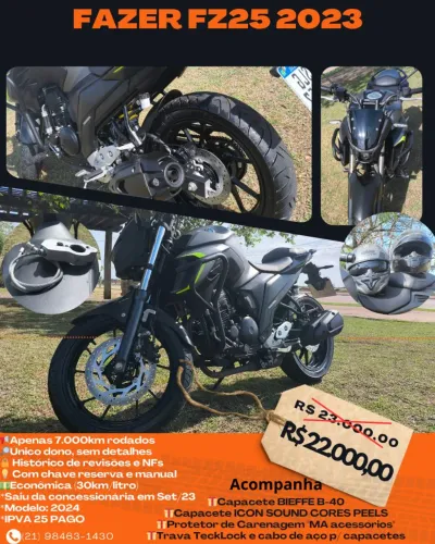 Yamaha FZ25 23/24 7400km IMPECÁVEL