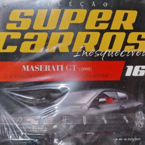 Miniatura Maserati GT 2008 Super Carros Coleção