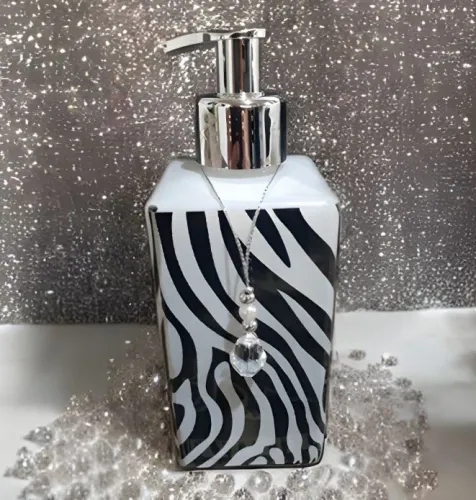 Frasco Zebra com Detalhe Charmoso