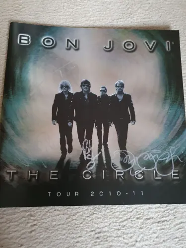 Bon Jovi raridade - The Circle Tour - Autografado