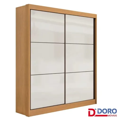 Roupeiro Cinamomo/Off 2 Portas Larg. 1.85m 100% MDF rf86