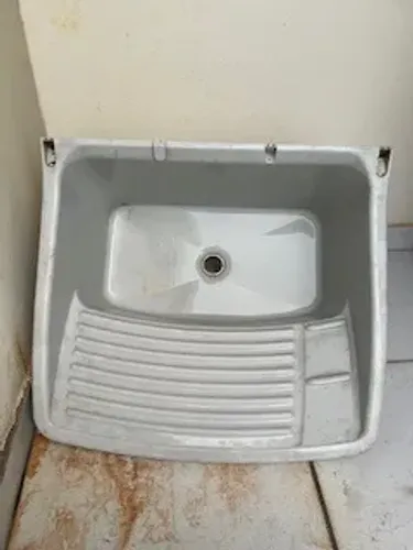 Tanque Grande Lavar Roupa Astra 40l Pvc cinza Resistente