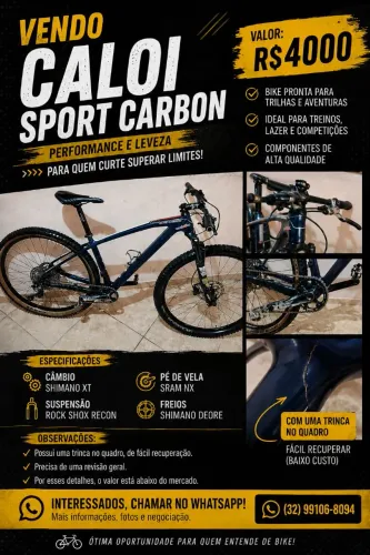 Vendo Caloi sport carbon 