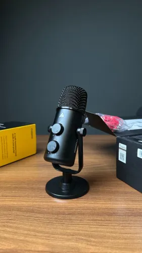 Microfone Condensador USB-C Maono Fairy Cardioide e Omni - Excelente