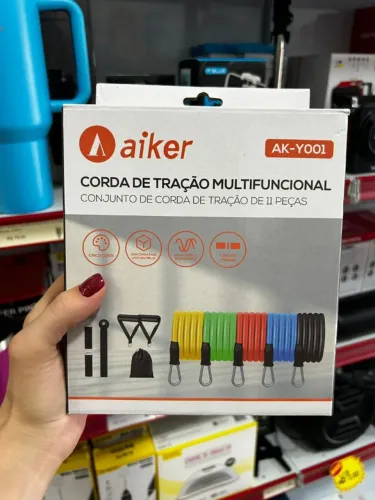 Kit Elásticos para Exercícios e Fisioterapia em Casa
