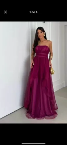 Vestido madrinha - Fúcsia