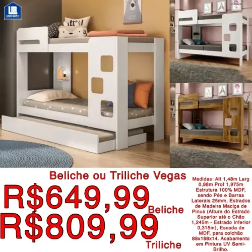 Cama beliche/triliche