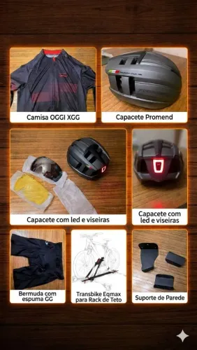Equipamentos e Acessórios para Ciclismo Mountain Bike