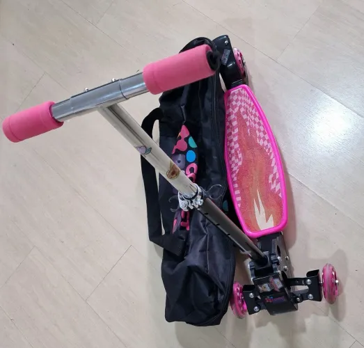 Patinete infantil feminino dobrável