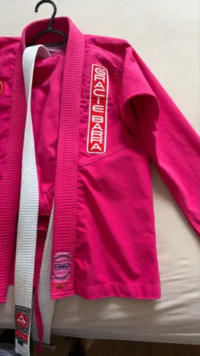 Kimono jiu jitsu infantil feminino tamanho M4
