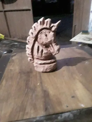 Cavalo unicórnio esperar de queima, argila!!!600,00 Artista plástico Fabrício Barbosa