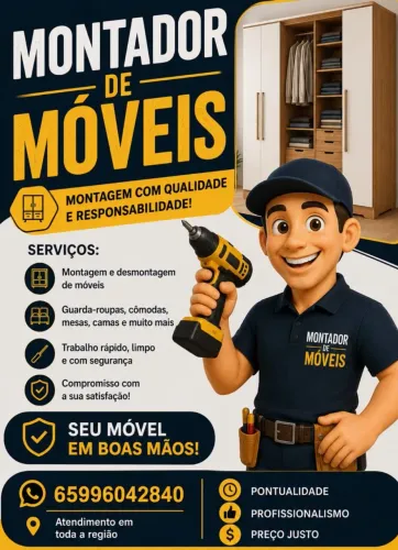Montagem e desmontagem de moves e reparos 