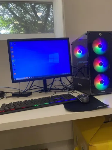 Kit gamer completo pc ryzen 5 5600gt 16gb ram ssd 480gb- Loja física