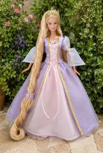 Vestido artesanal - Rapunzel 