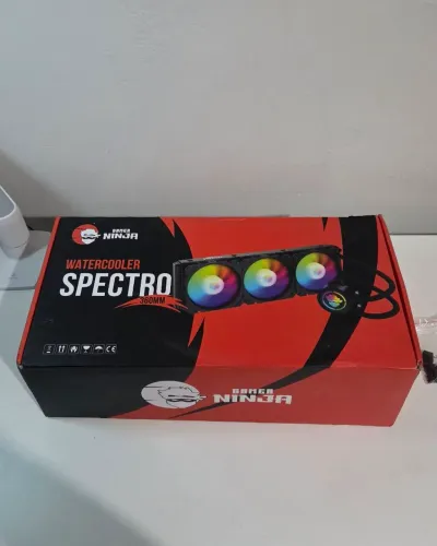 Water Cooler Gamer Ninja Spectro 360mm RGB (Suporte AMD AM4 / AM5)