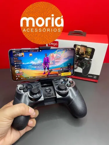 Controle Ipega Gamepad Joystick, Bluetooth, Wireless, 12 Teclas
