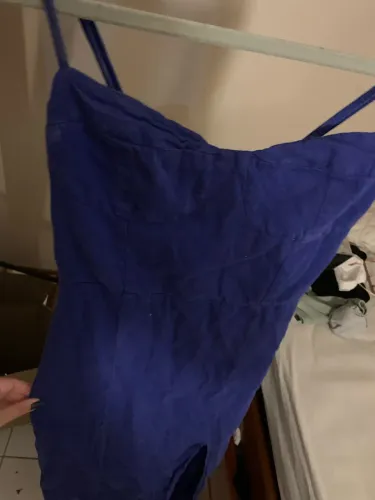 Vestido longo azul