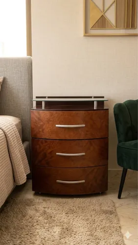 Criado mudo/ Mesa de cabeceira Design Madeira