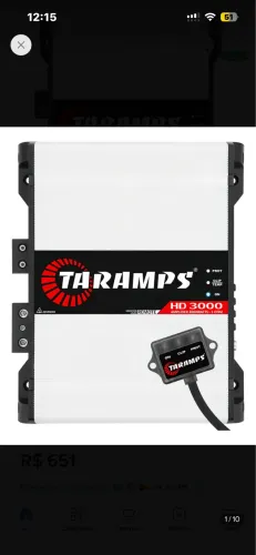potencia HD 3000 taramps 1 ohms