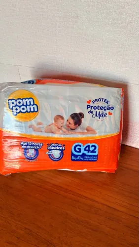 Fralda Pompom- G 42 Unidades 