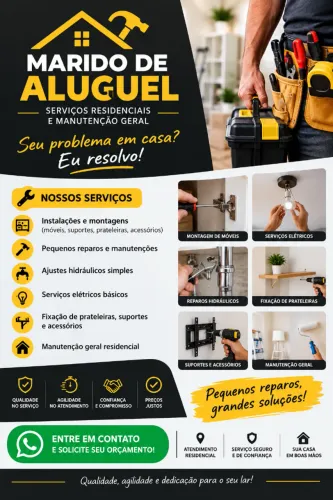Marido de Aluguel - Serviços Residenciais e Manutenção Geral