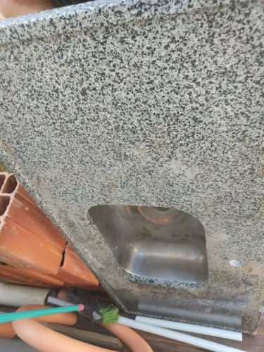 Pia de granito 1,20m x 0,55m