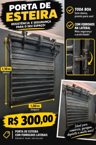Porta esteira toda boa. 300 Reais.