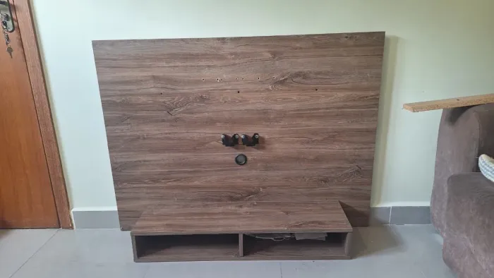 Painel de madeira simples para tv