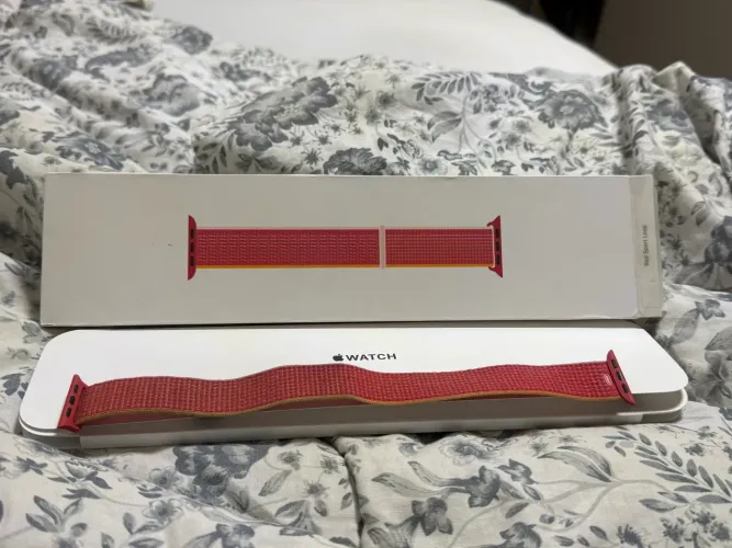 Pulseira Apple watch 41 mm vermelha 