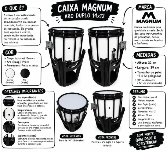 CAIXA MAGNUM ARO DUPLO 14x12