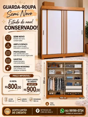 Guarda-roupa seminovo